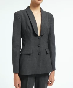 Huishan Zhang ONLINE EXCLUSIVES *ONLINE EXCLUSIVE* ELISA JACKET GREY WOOL 9 Huishan Zhang ONLINE EXCLUSIVES *ONLINE EXCLUSIVE* ELISA JACKET GREY WOOL