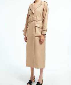 Huishan Zhang NANCY COAT SAND DUCHESSE JACKETS AND COATS 9 Huishan Zhang NANCY COAT SAND DUCHESSE JACKETS AND COATS