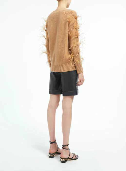 Huishan Zhang *PRE ORDER* ELODIE JUMPER CAMEL CASHMERE 4 Huishan Zhang *PRE ORDER* ELODIE JUMPER CAMEL CASHMERE
