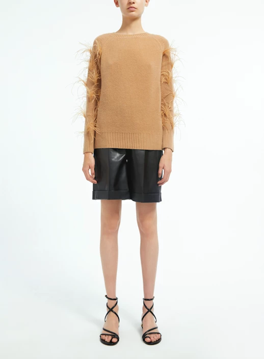 Huishan Zhang *PRE ORDER* ELODIE JUMPER CAMEL CASHMERE 2 Huishan Zhang *PRE ORDER* ELODIE JUMPER CAMEL CASHMERE