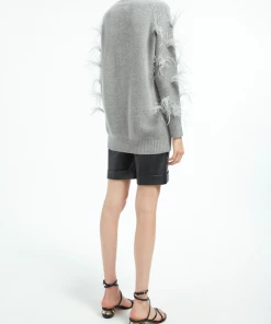 Huishan Zhang *PRE ORDER* ESTELLE CARDIGAN GREY CASHMERE