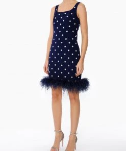 Huishan Zhang NEW SEASON *PRE ORDER* TWIGGY DRESS NAVY BLUE CREPE 11 Huishan Zhang NEW SEASON *PRE ORDER* TWIGGY DRESS NAVY BLUE CREPE