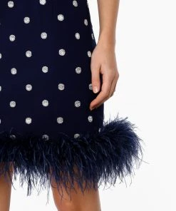 Huishan Zhang NEW SEASON *PRE ORDER* TWIGGY DRESS NAVY BLUE CREPE 13 Huishan Zhang NEW SEASON *PRE ORDER* TWIGGY DRESS NAVY BLUE CREPE