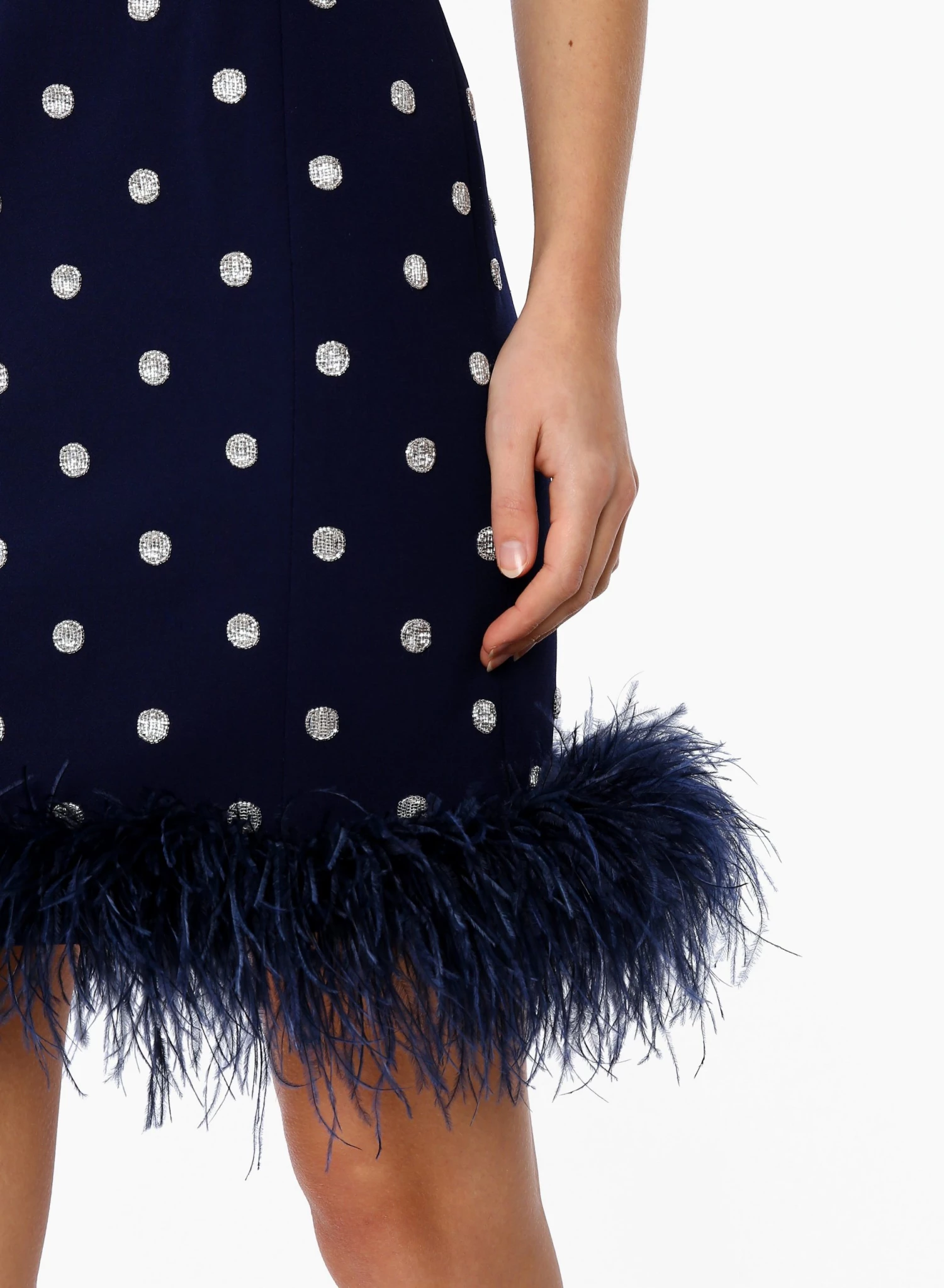 Huishan Zhang NEW SEASON *PRE ORDER* TWIGGY DRESS NAVY BLUE CREPE 5 Huishan Zhang NEW SEASON *PRE ORDER* TWIGGY DRESS NAVY BLUE CREPE