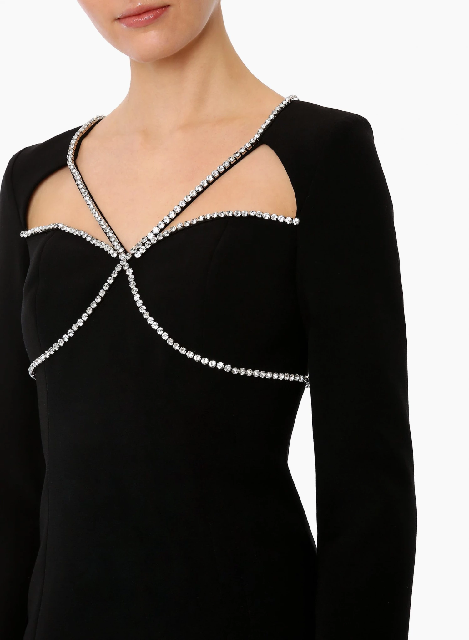 Huishan Zhang NEW SEASON VERITY DRESS BLACK CREPE 5 Huishan Zhang NEW SEASON VERITY DRESS BLACK CREPE