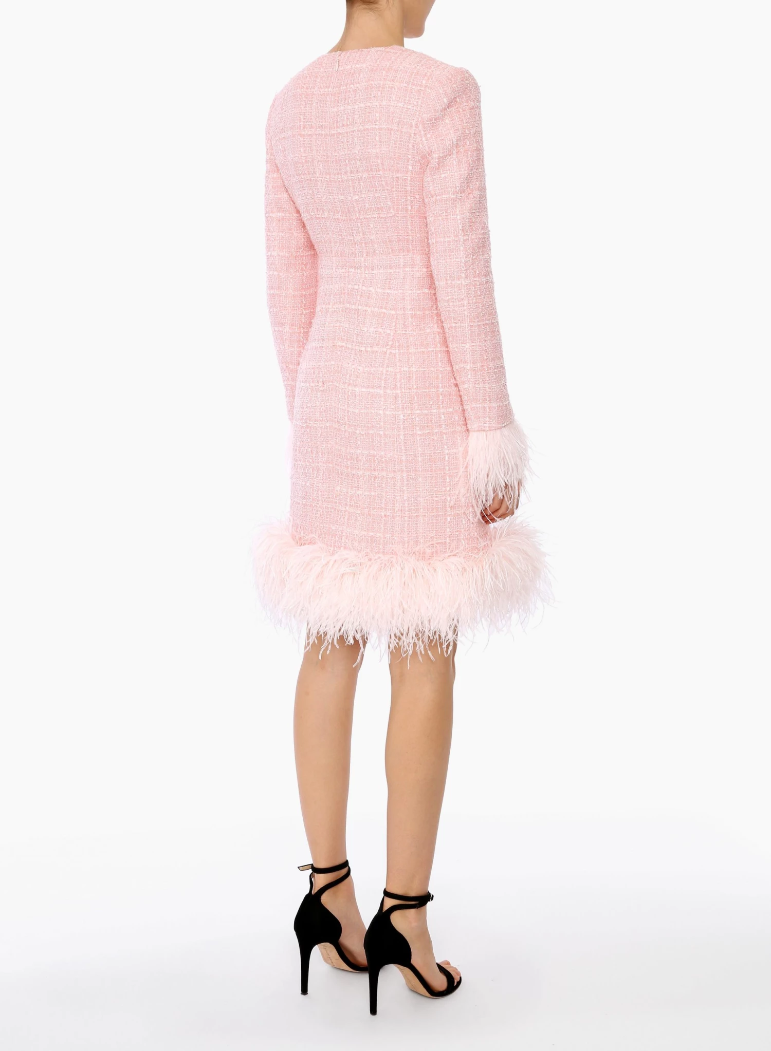 Huishan Zhang NEW SEASON VITA DRESS PINK TWEED 4 Huishan Zhang NEW SEASON VITA DRESS PINK TWEED